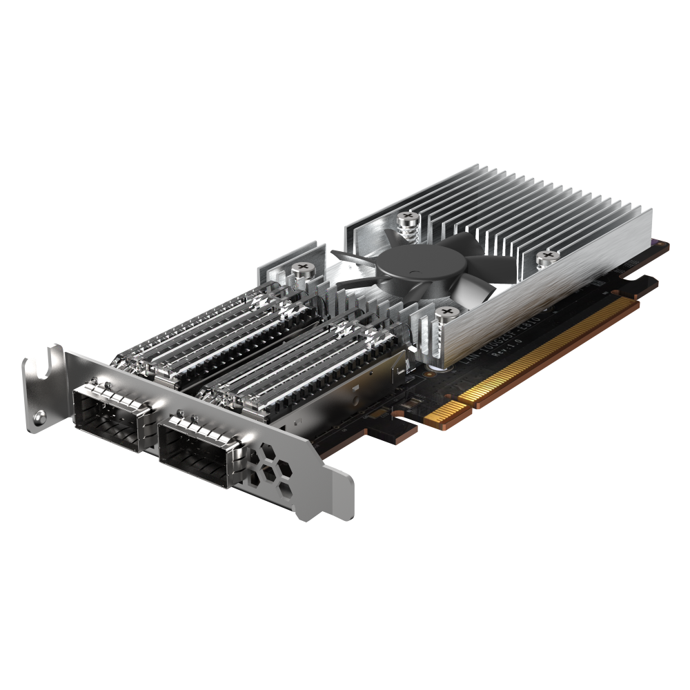 QNAP QXG-100G2SF-E810 Expansion Card Side View 5