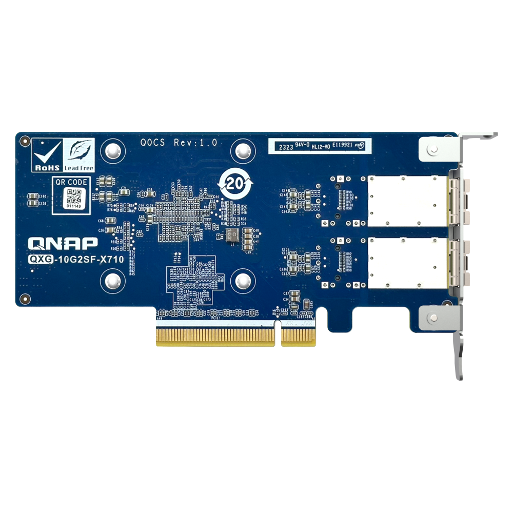 QNAP QXG-10G2SF-X710 Expansion Card Side View 4