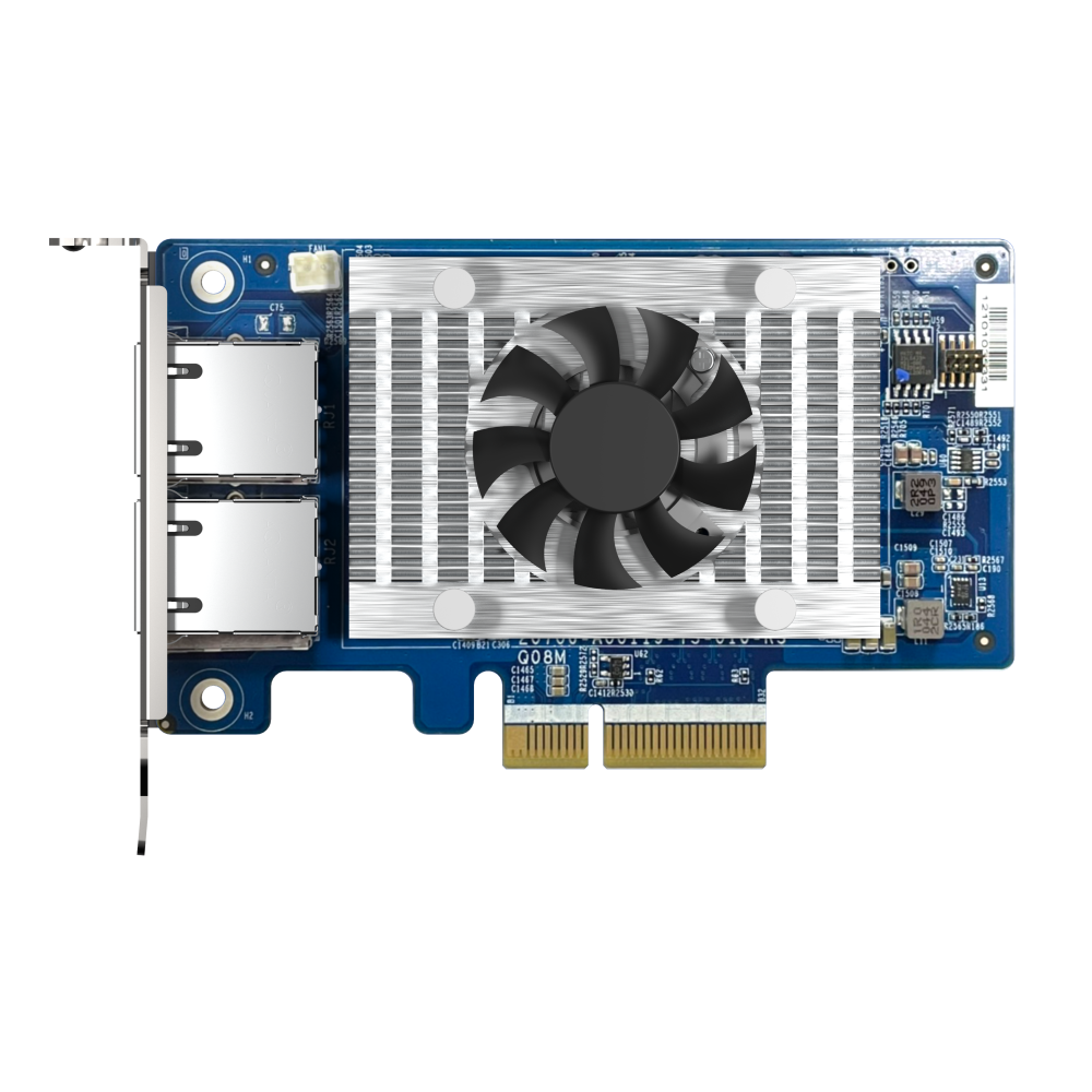 QNAP QXG-10G2T-X710 Expansion Card Side View 4