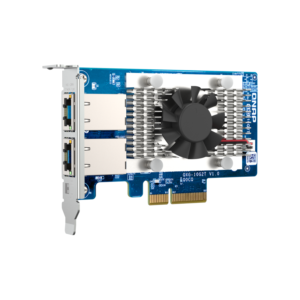QNAP QXG-10G2T Expansion Card Front View