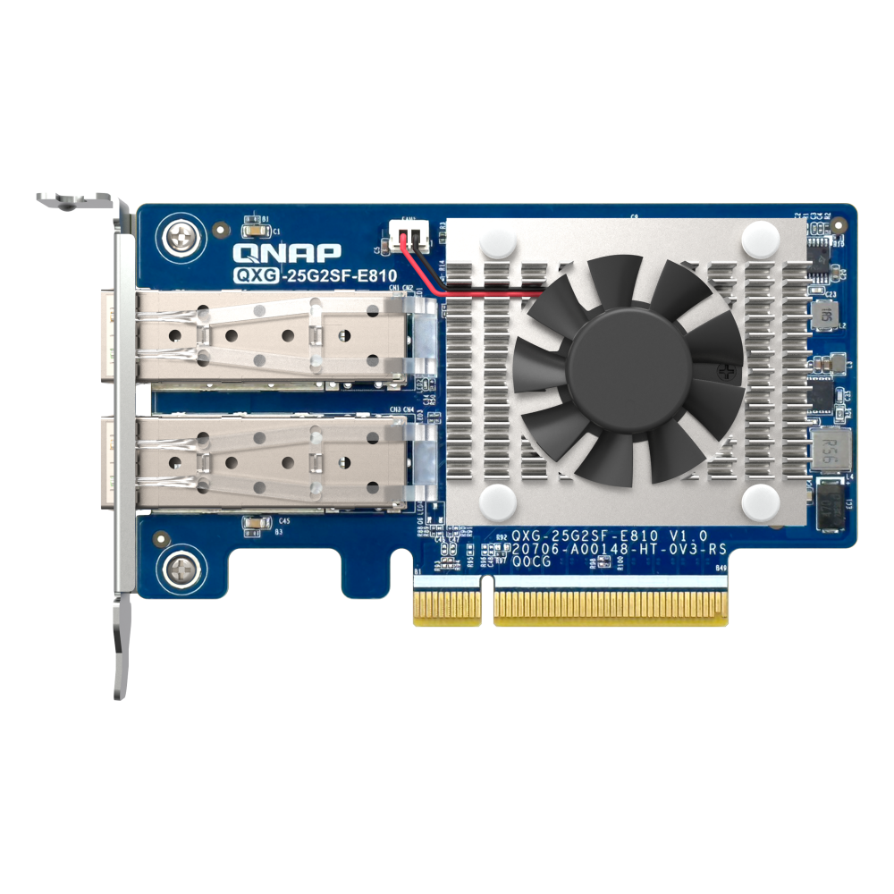 QNAP QXG-25G2SF-E810 Expansion Card Side View 5