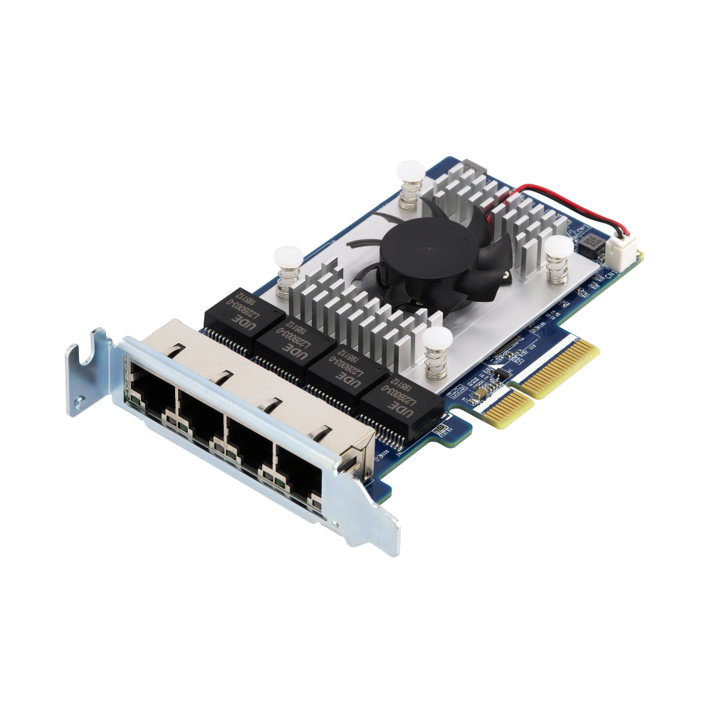 QNAP QXG-5G4T-111C Expansion Card Side View 3
