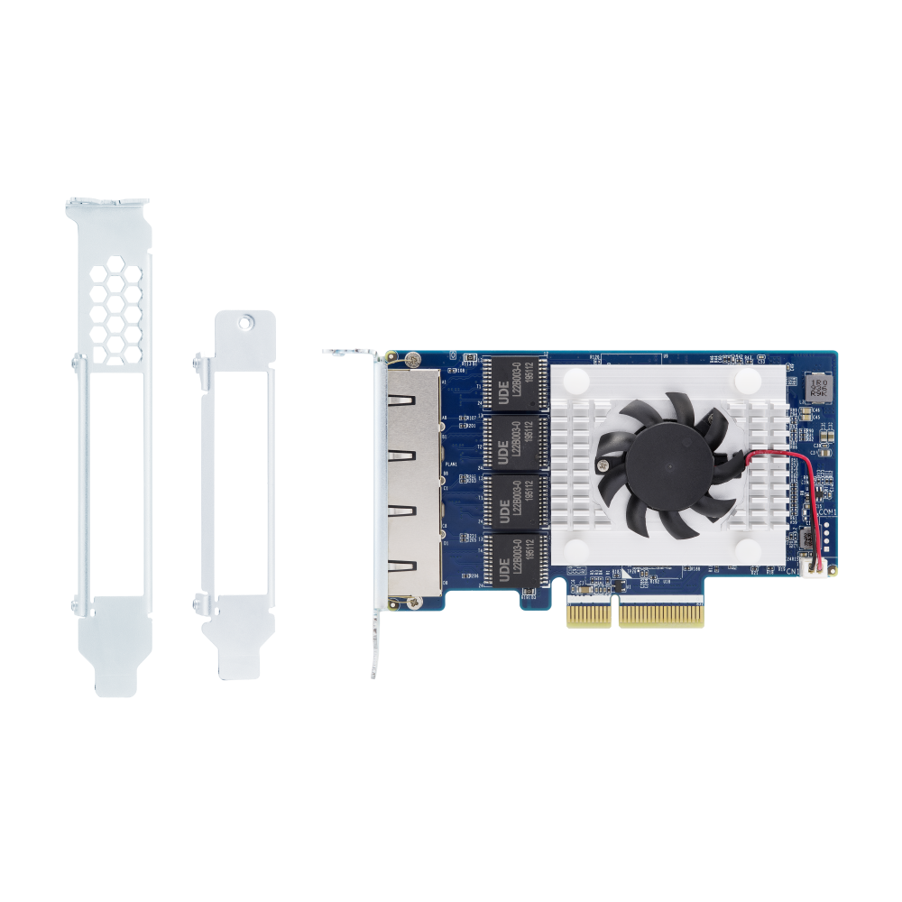QNAP QXG-5G4T-111C Expansion Card Back View (I/O ports)