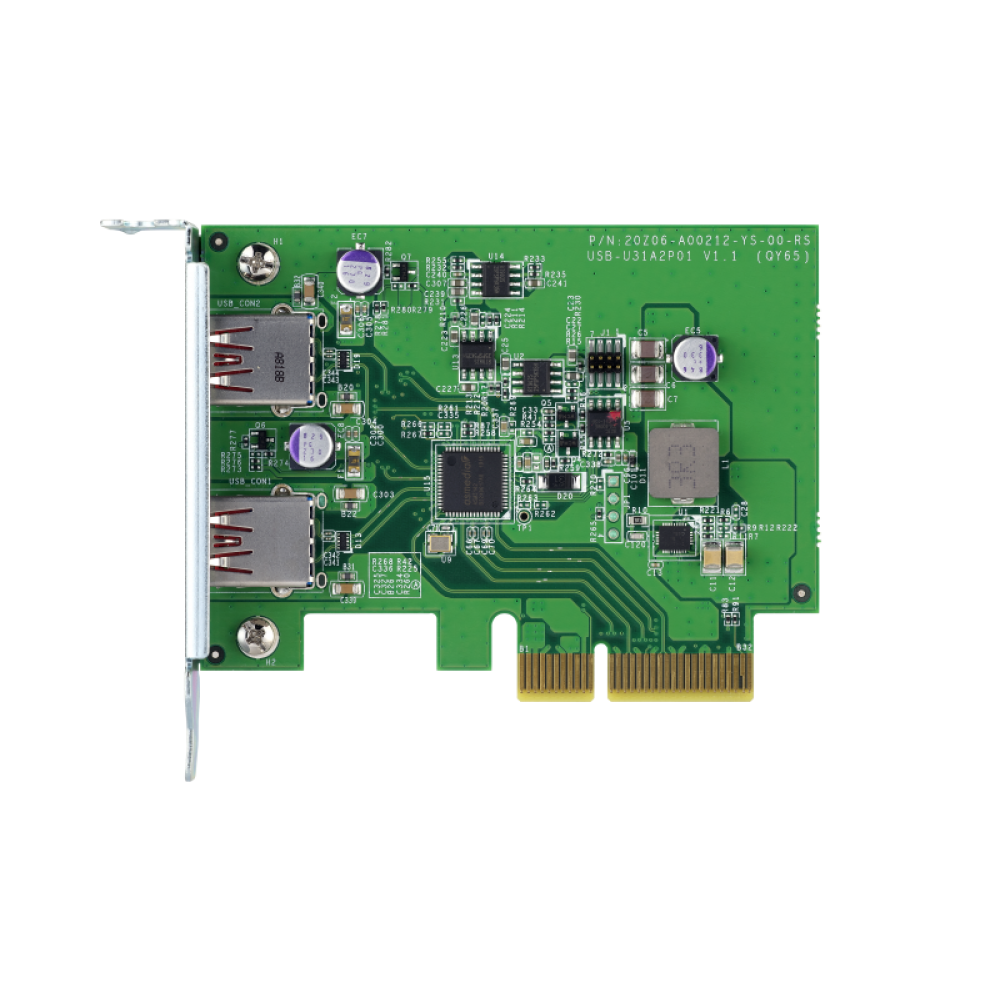 QNAP QXP-10G2U3A Expansion Card Side View 4
