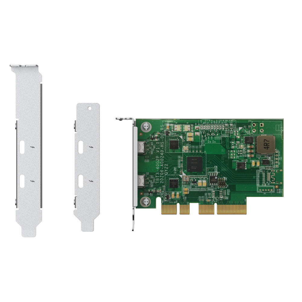 QNAP QXP-T32P Expansion Card Back View (I/O ports)
