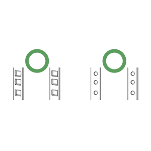 QNAP RAIL-E03 Rail Kit & Tray Side View 3