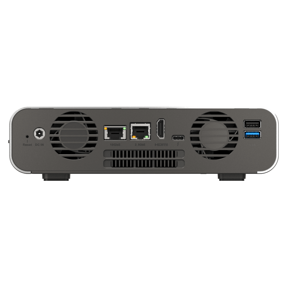 QNAP TBS-h574TX-i5-16G NAS Back View (I/O ports)