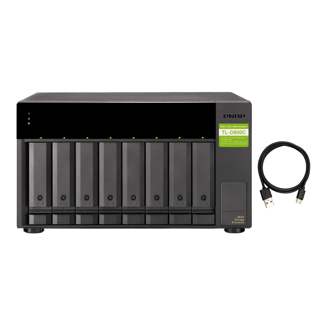 QNAP TL-D800C Expansion Unit Front View