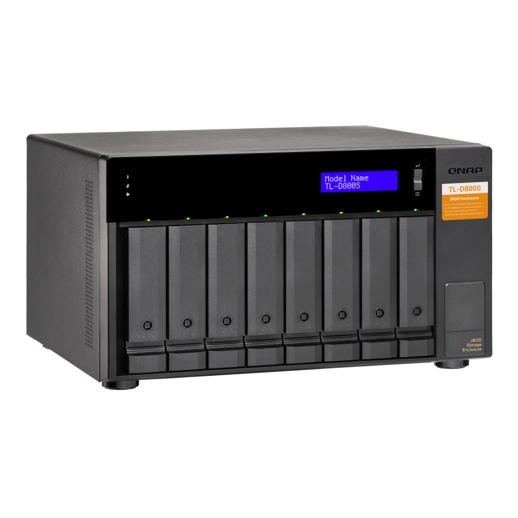 QNAP TL-D800S Expansion Unit Side View 4