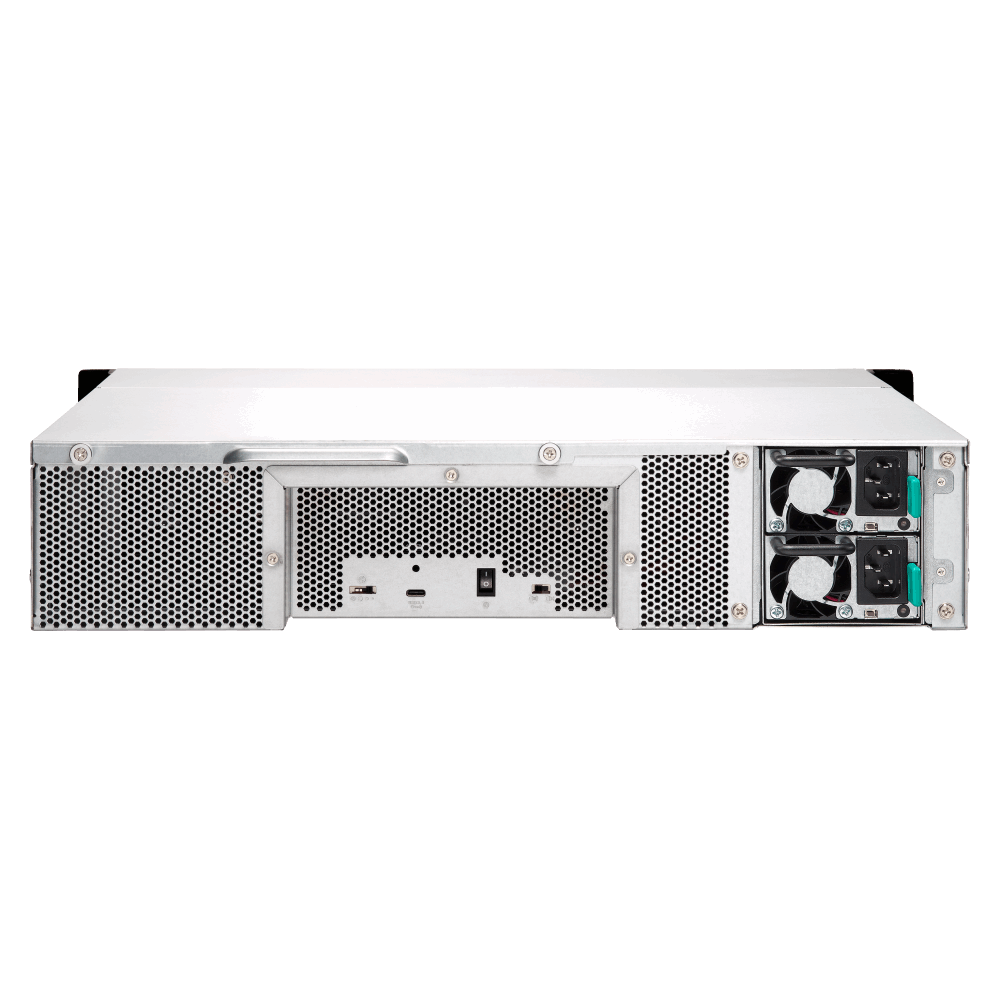 QNAP TL-R1200C-RP Expansion Unit Back View (I/O ports)