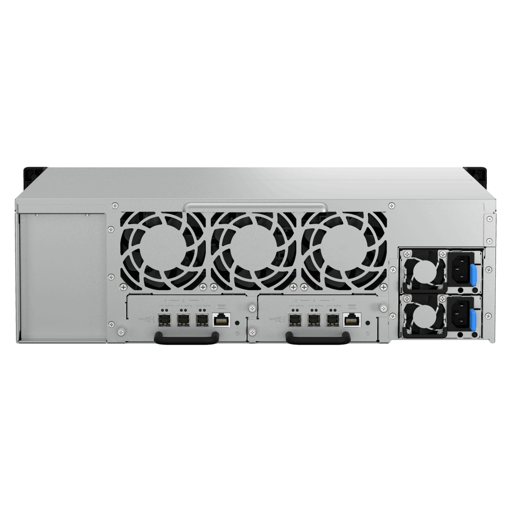QNAP TL-R1620Sdc Expansion Unit Back View (I/O ports)