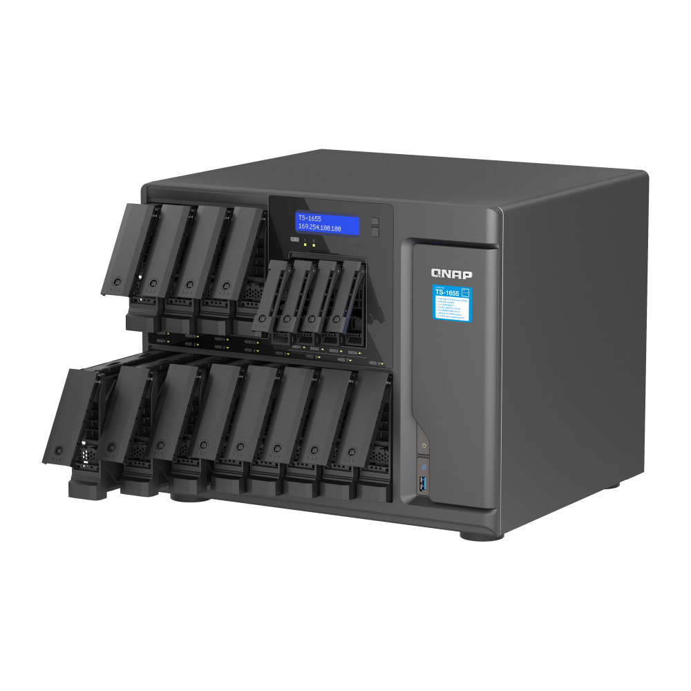 QNAP TS-1655-8G NAS Side View 6