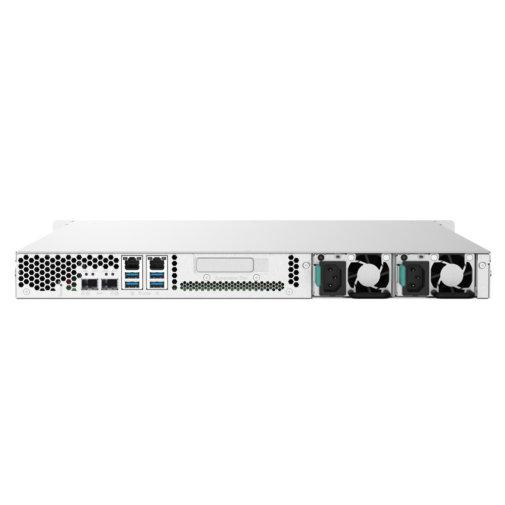 QNAP TS-432PXU-RP-2G NAS Back View (I/O ports)