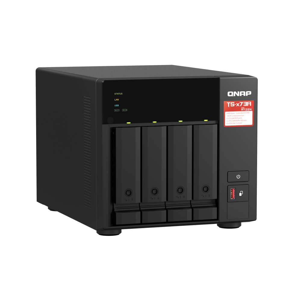 QNAP TS-473A-8G NAS Side View 3
