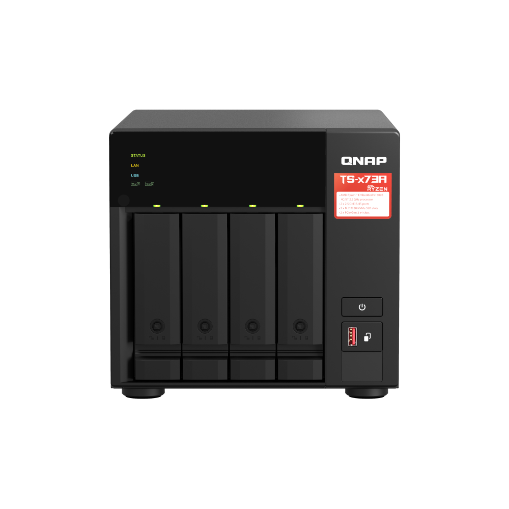 QNAP TS-473A-8G NAS Side View 4