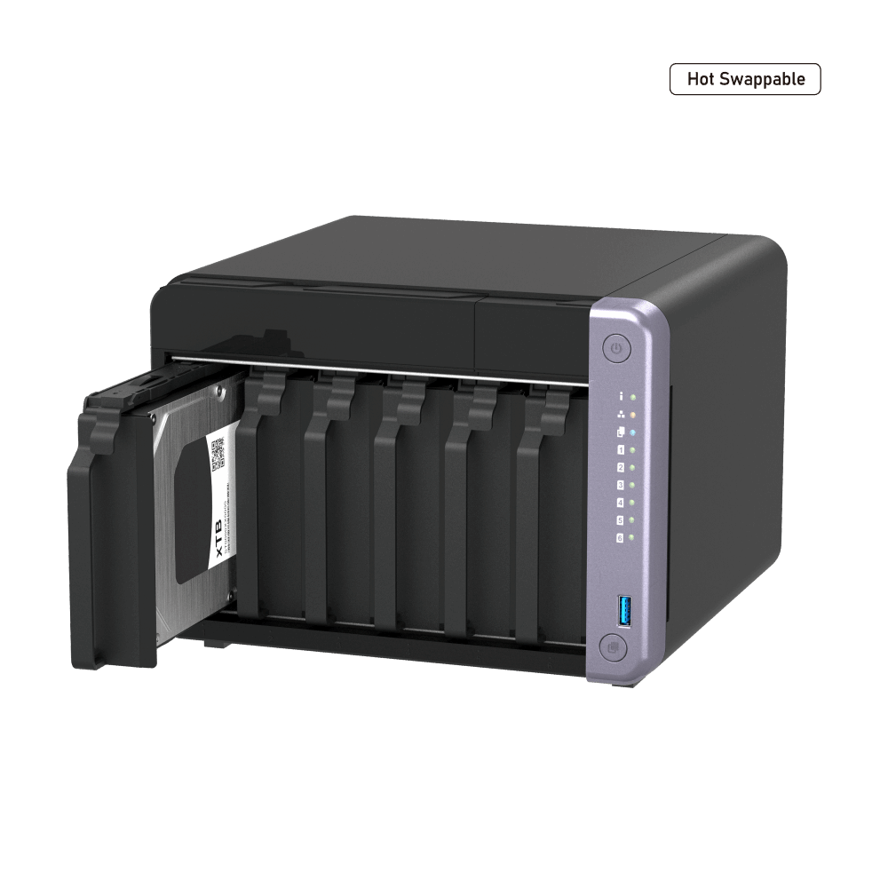 QNAP TS-632X-4G NAS Side View 5