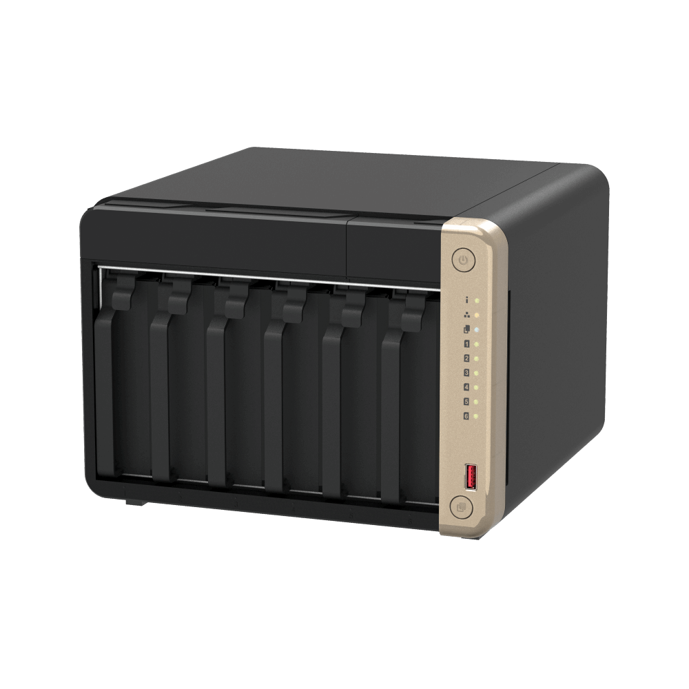 QNAP TS-664-8G NAS Side View 4