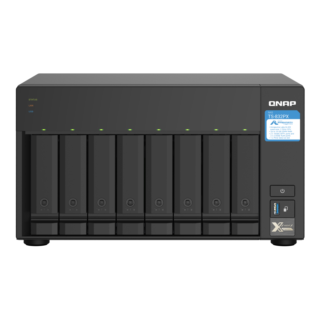 QNAP TS-832PX-4G NAS Side View 3