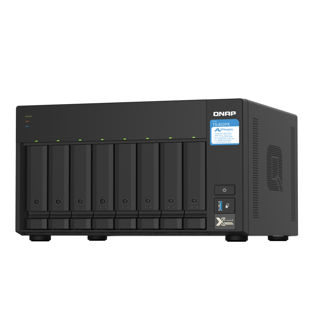 QNAP TS-832PX-4G NAS Front View