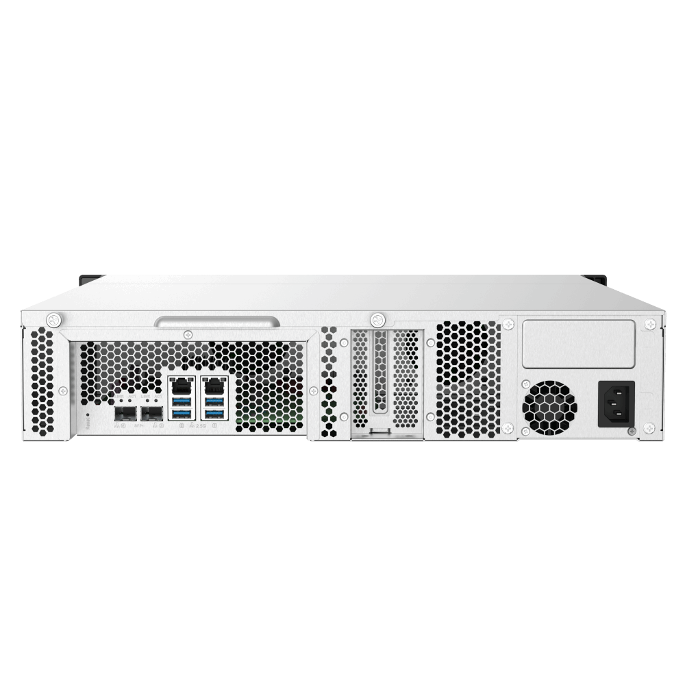 QNAP TS-832PXU-4G NAS Back View (I/O ports)
