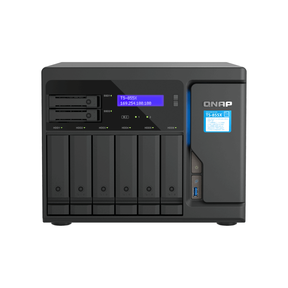 QNAP TS-855X-8G NAS Side View 3