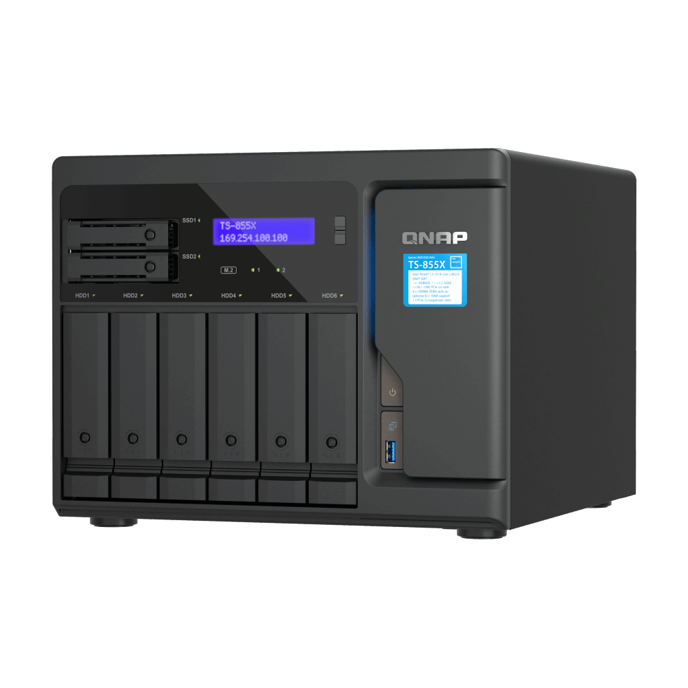 QNAP TS-855X-8G NAS Front View
