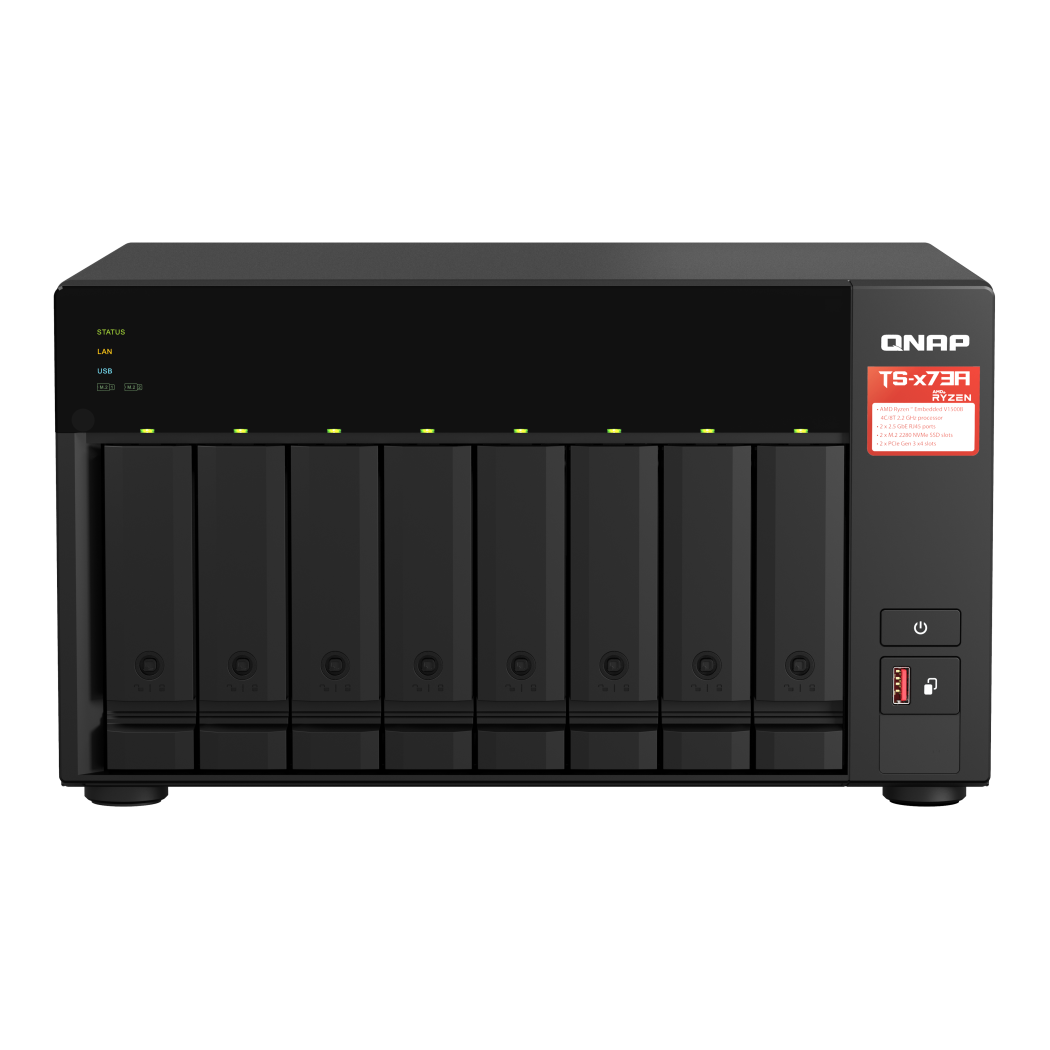 QNAP TS-873A-8G NAS Side View 3