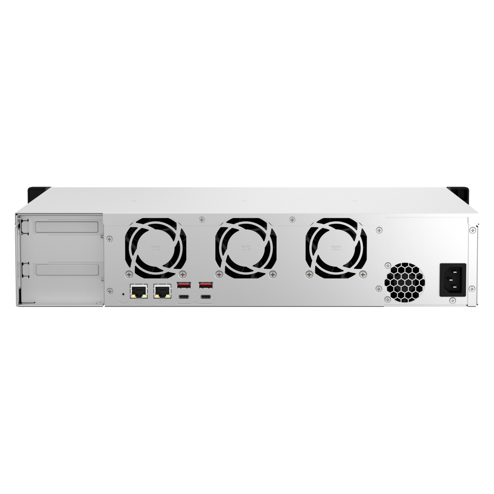 QNAP TS-873AeU-4G NAS Back View (I/O ports)