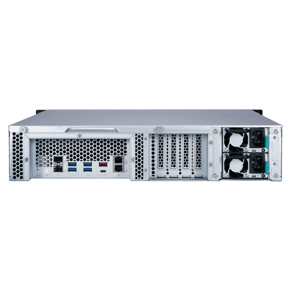 QNAP TS-877XU-RP-3600-8G NAS Back View (I/O ports)
