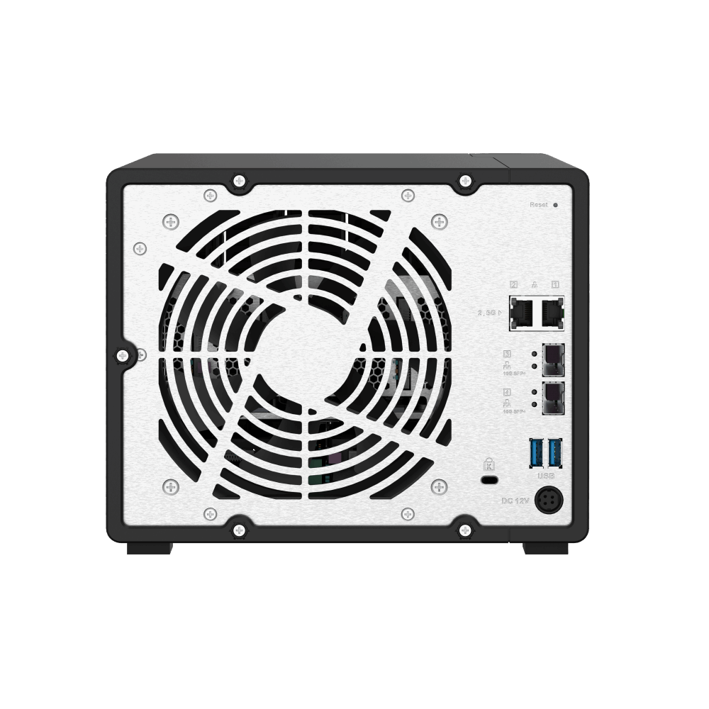QNAP TS-932PX-4G NAS Back View (I/O ports)