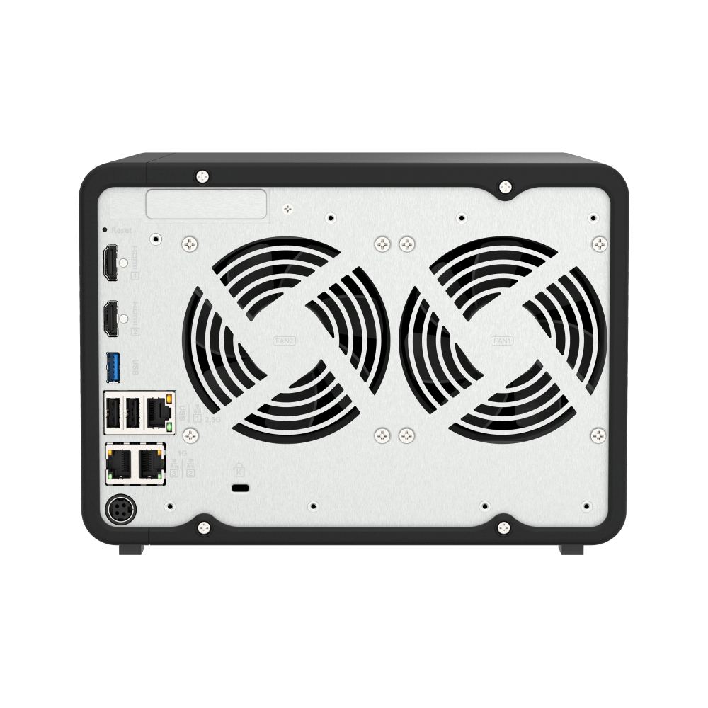 QNAP TS-AI642-8G NAS Back View (I/O ports)