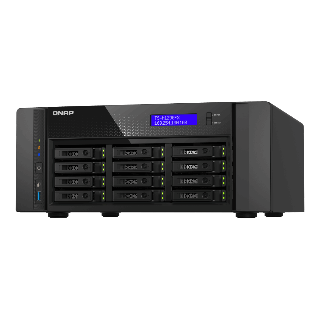 QNAP TS-h1290FX-7232P-64G NAS Front View