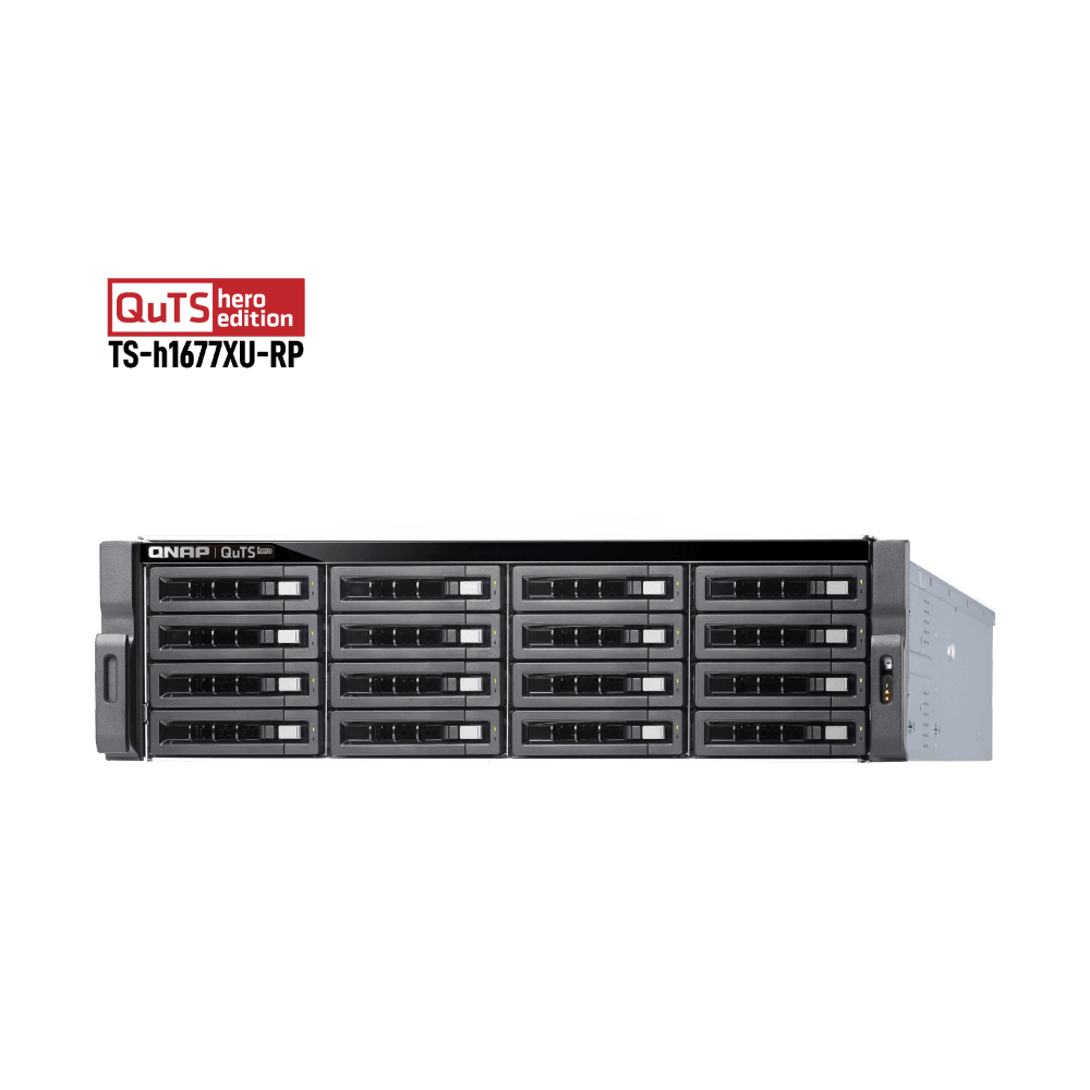 QNAP TS-h1677XU-RP-3700X-32G NAS Front View