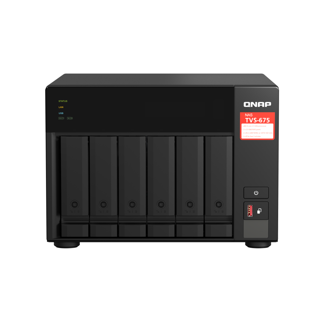 QNAP TVS-675-8G NAS Side View 3