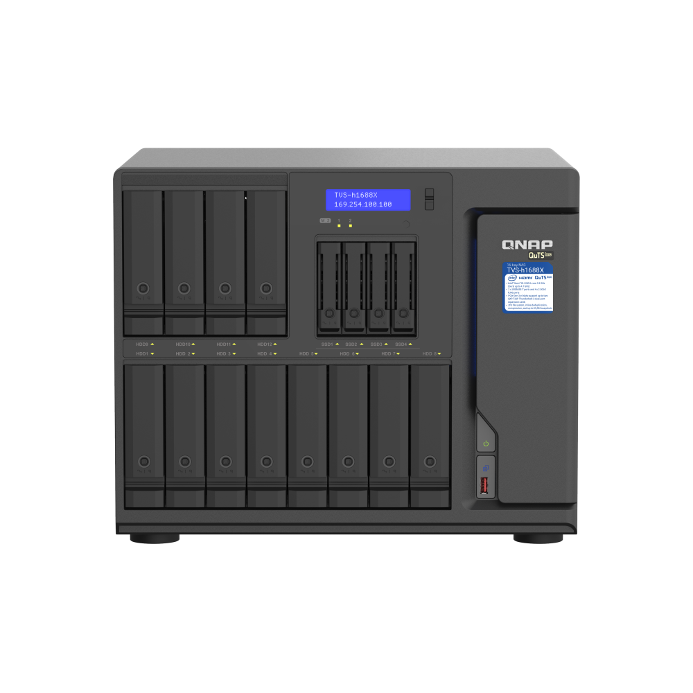 QNAP TVS-h1688X-W1250-32G NAS Side View 3