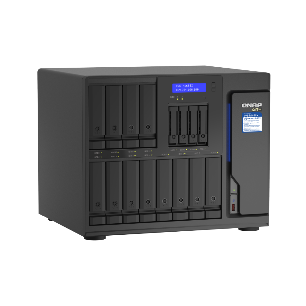 QNAP TVS-h1688X-W1250-32G NAS Side View 4