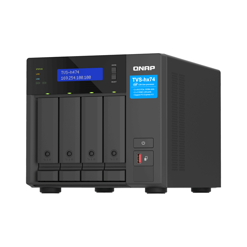 QNAP TVS-h474-PT-8G NAS Front View