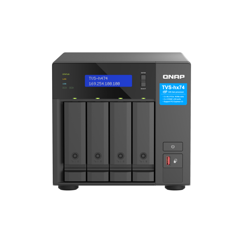 QNAP TVS-h474-PT-8G NAS Side View 3
