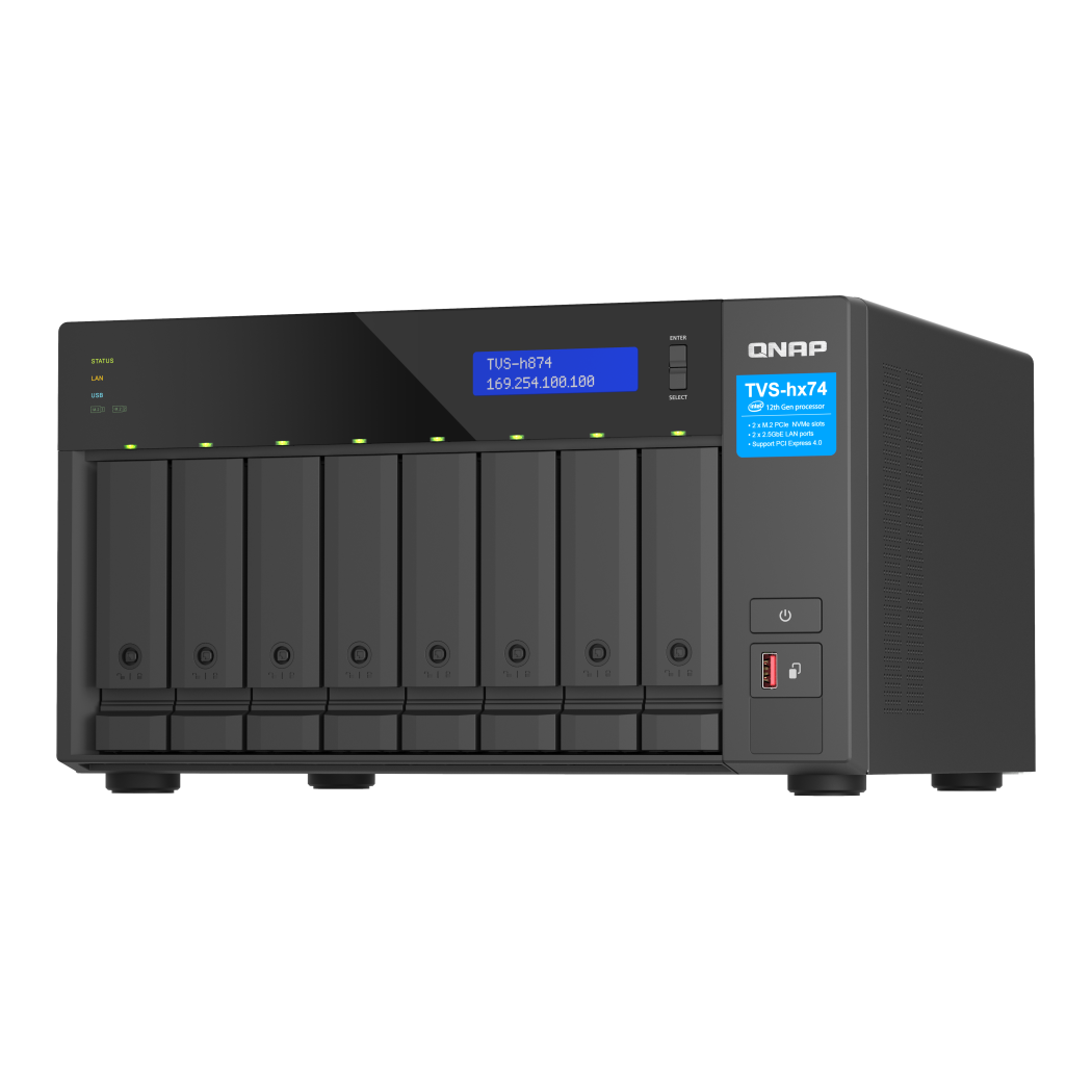 QNAP TVS-h874-i5-32G NAS Front View