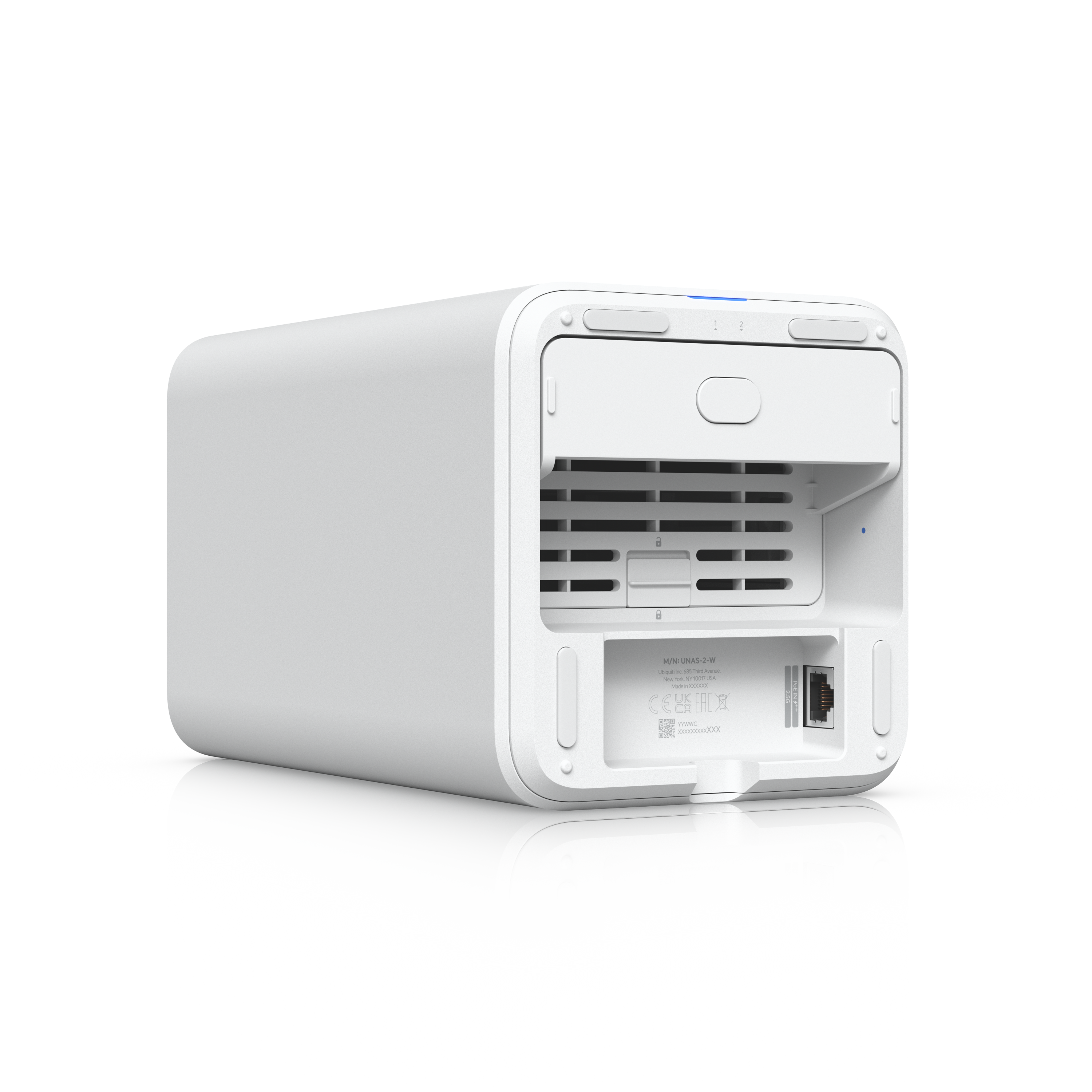 Ubiquiti UNAS-2-W NAS Bottom View