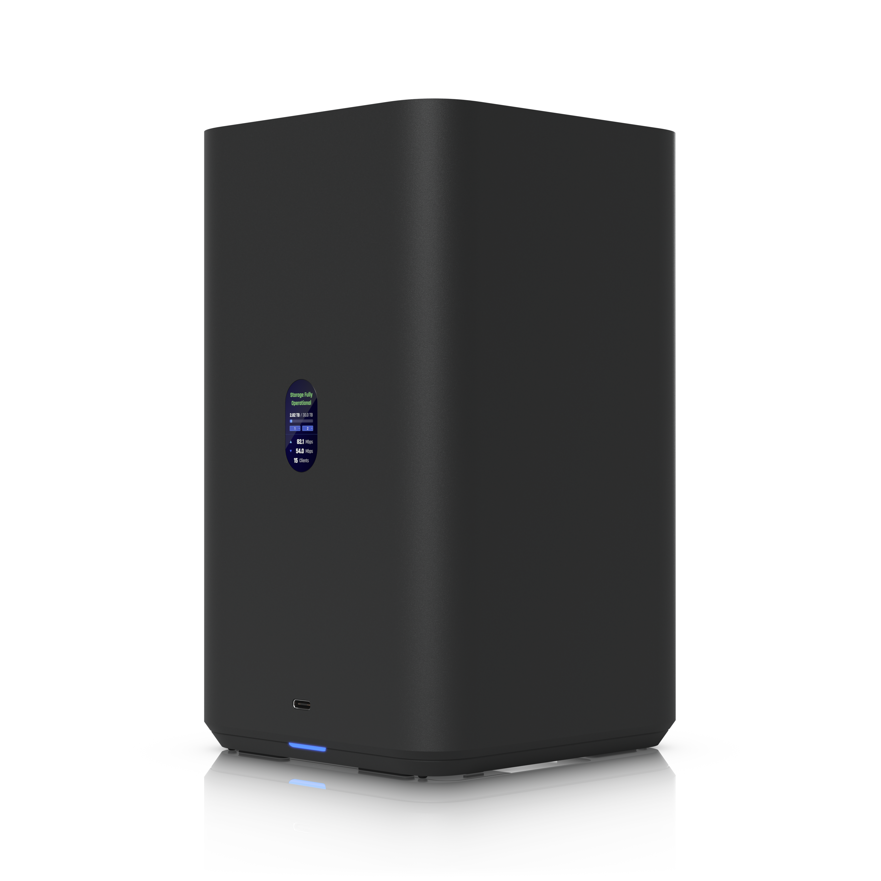 Ubiquiti UNAS-2-B NAS Angled Front View