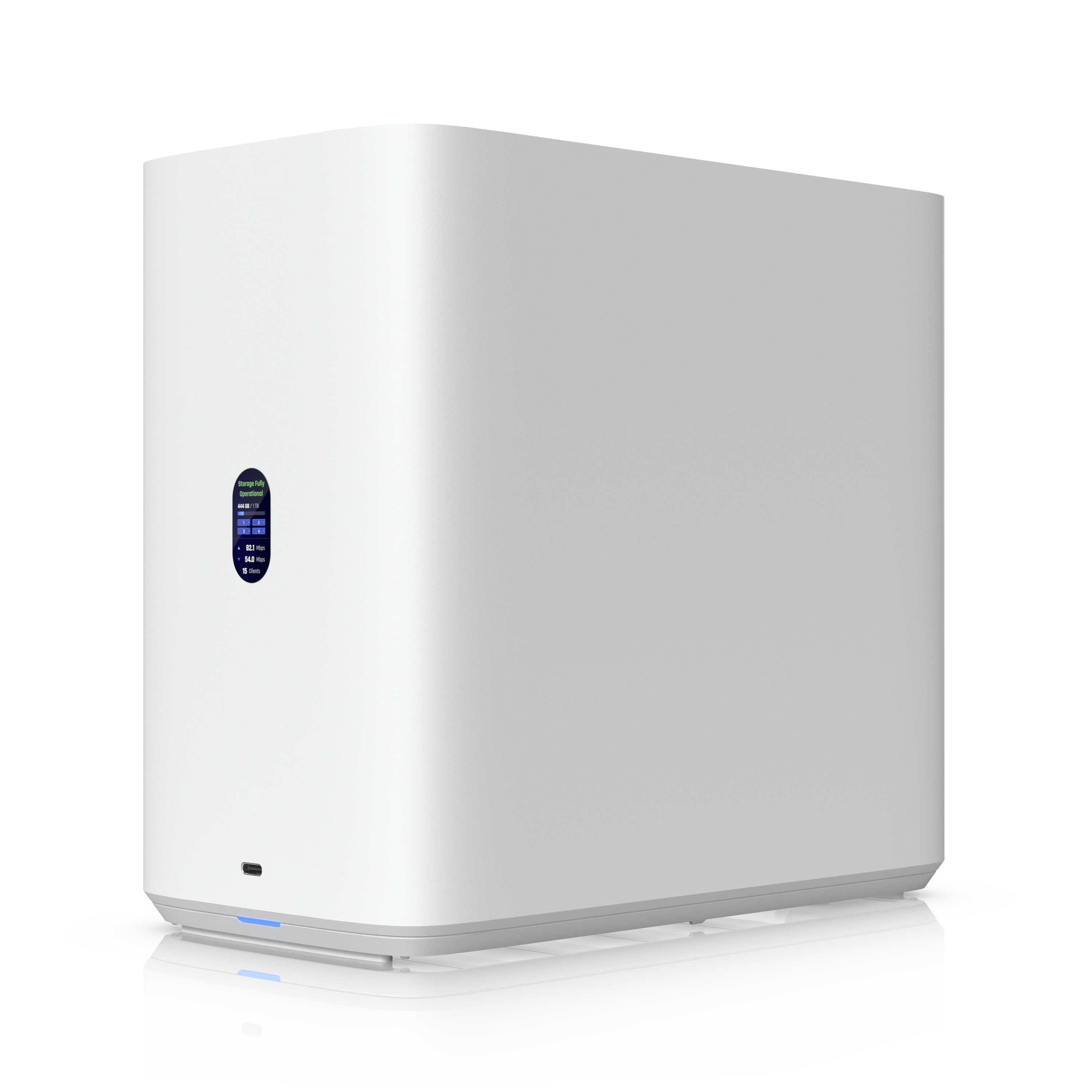 Ubiquiti UNAS-4-W NAS Angled Front View