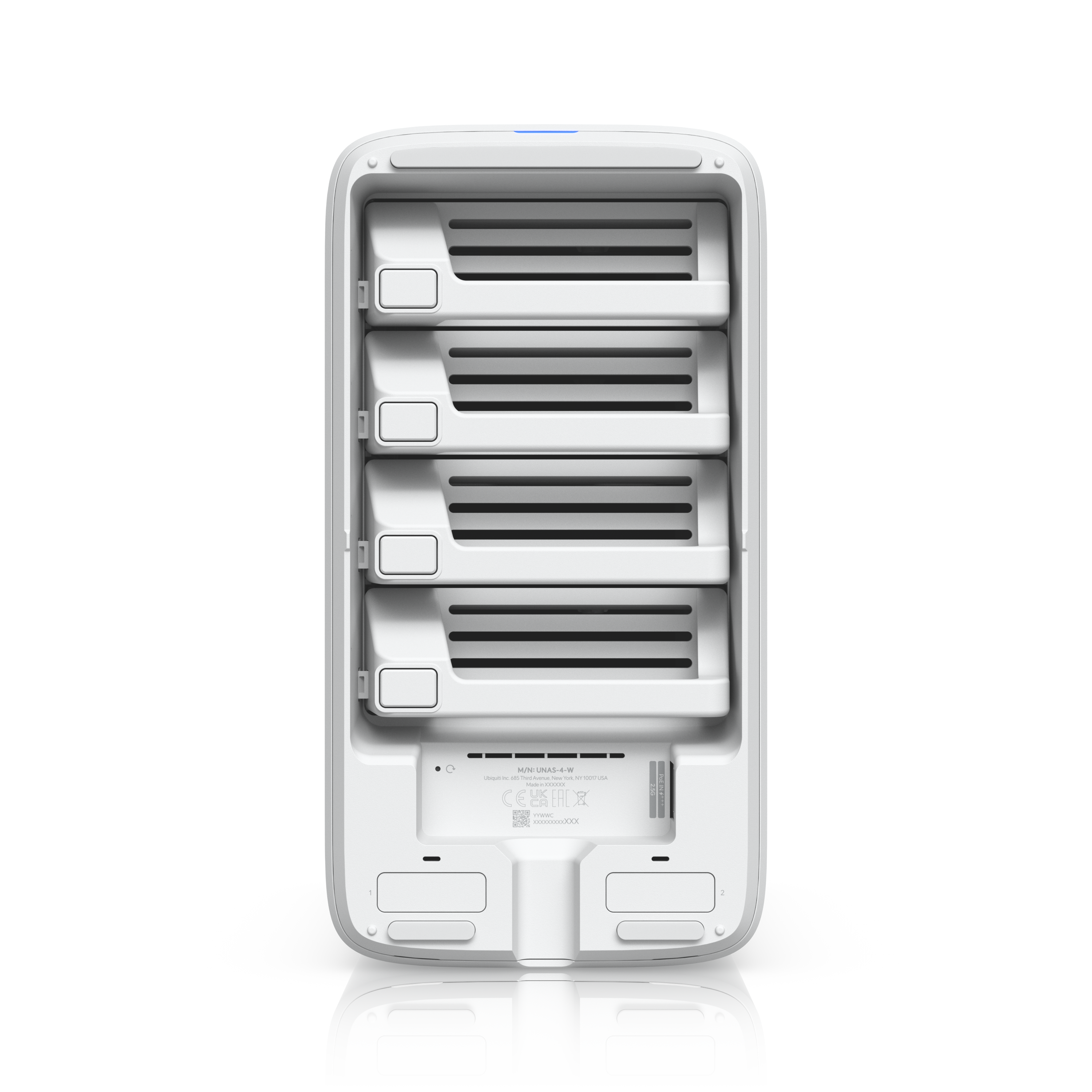 Ubiquiti UNAS-4-W NAS Side View