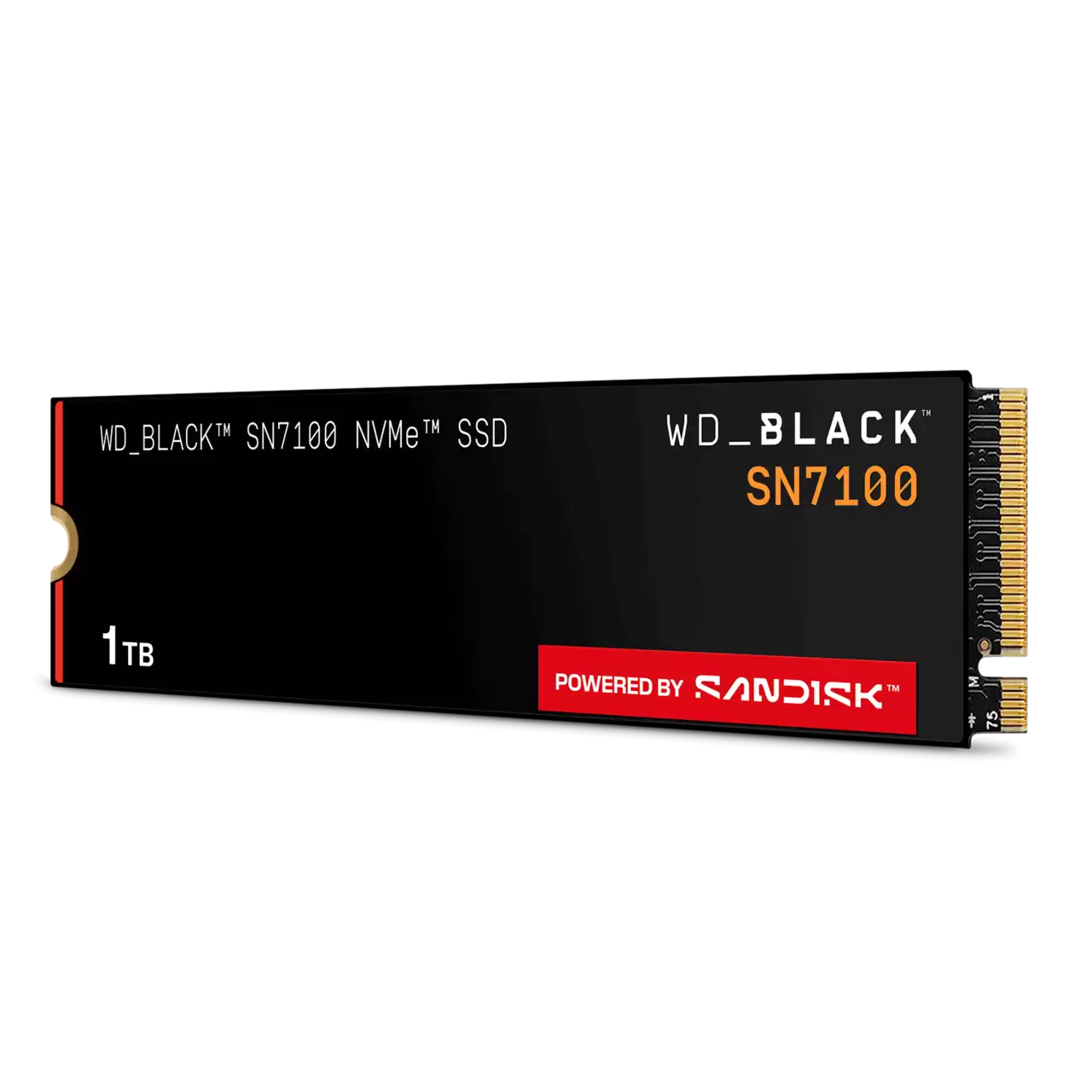 WD Black 1TB SN7100 M.2 2280 PCIe Gen4 SSD - No Heatsink WDS100T4X0E